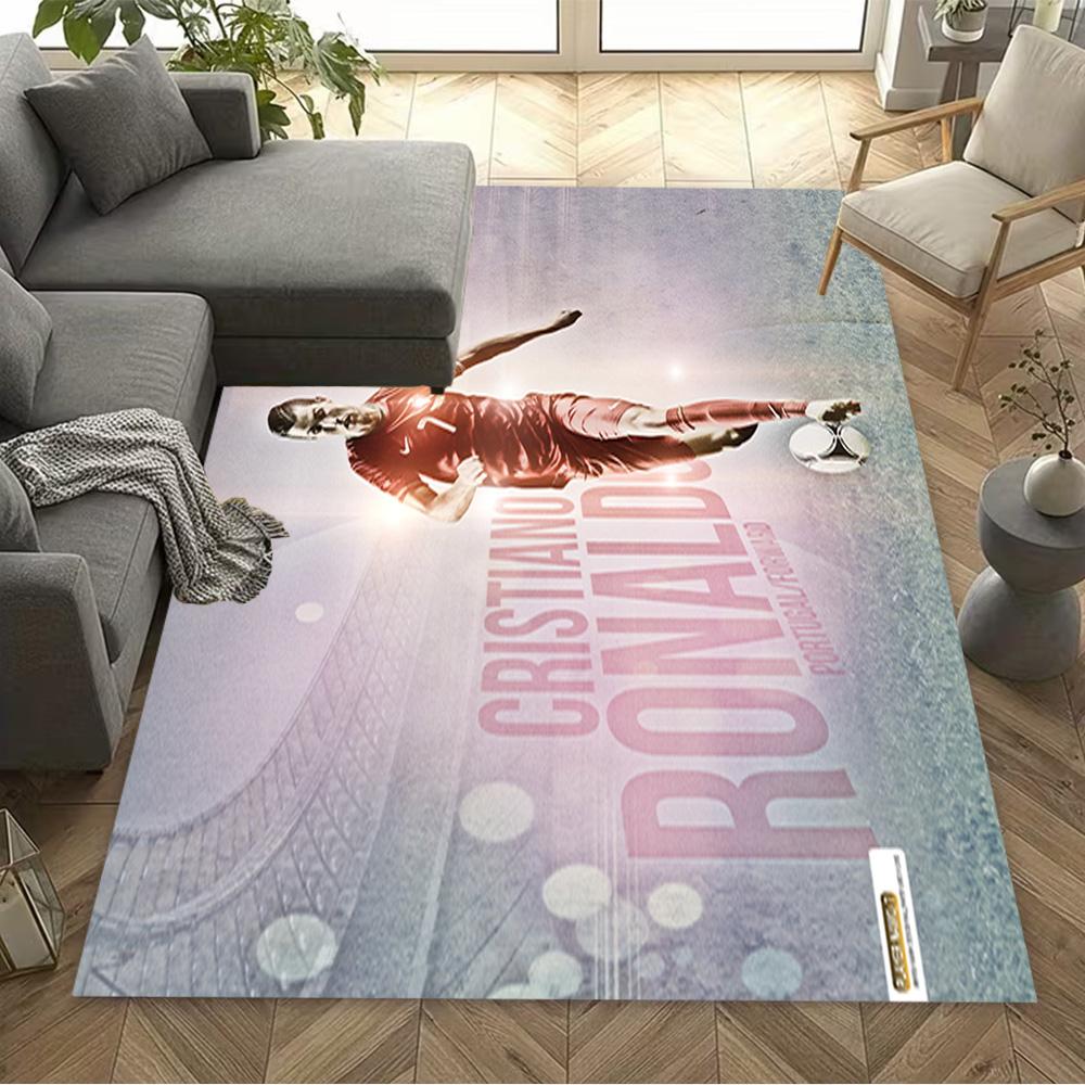 Ronaldo's Soccer Legend Floor Mat Design for Game Room Decorate room Dormitory Foyer Antislip Carpet Decorate Offices