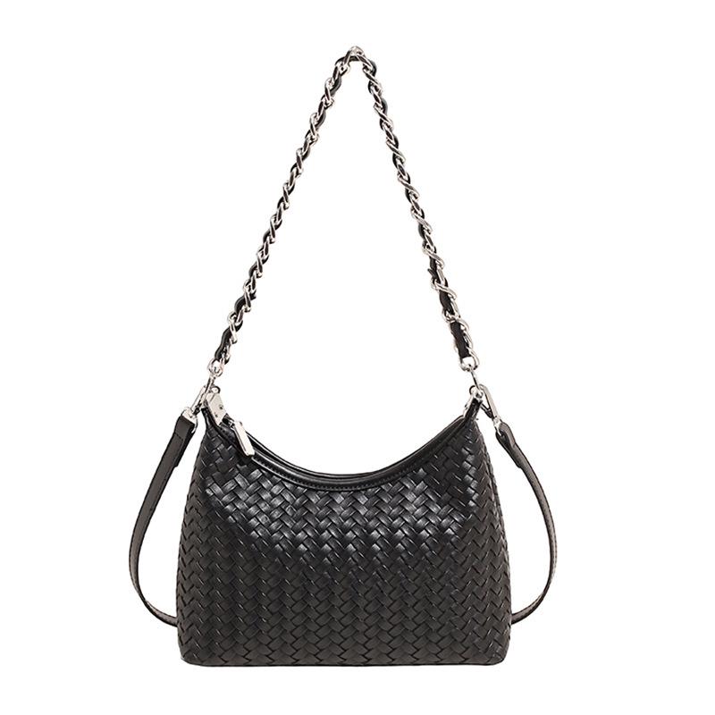 2025 Trendige gewebte Damen-Umhängetasche: Vielseitige Schulter- & Unterarmtasche