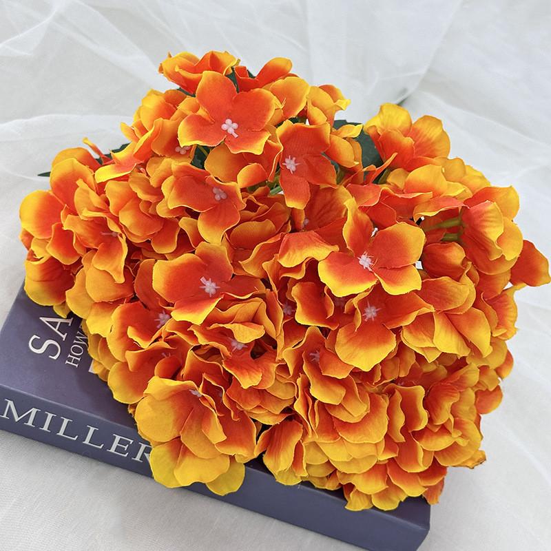 Elegantes künstliches Hortensienkugel-Ornament mit Frühlingsfarben für Heimdekoration und Hochzeitsgestecke