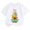 Potdemiel Estate Nuova T-shirt in Puro Cotone con Stampa Pikachu per Bambini, Ragazzi e Ragazze, T-shirt per Bambini Comoda e Traspirante
