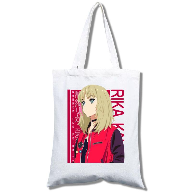 Student Shopping Canvas Model Portable Messenger Bag Canvas Bag non-zipper style 1