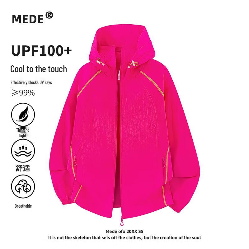 MEDE Unisex Ice Silk Sun Protection Hooded Jacket