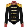Costume da Domatrice da Circo da Donna Giacca di Velluto con Colletto Alto e Spalline Frangiate Halloween Cosplay Abito da Spettacolo