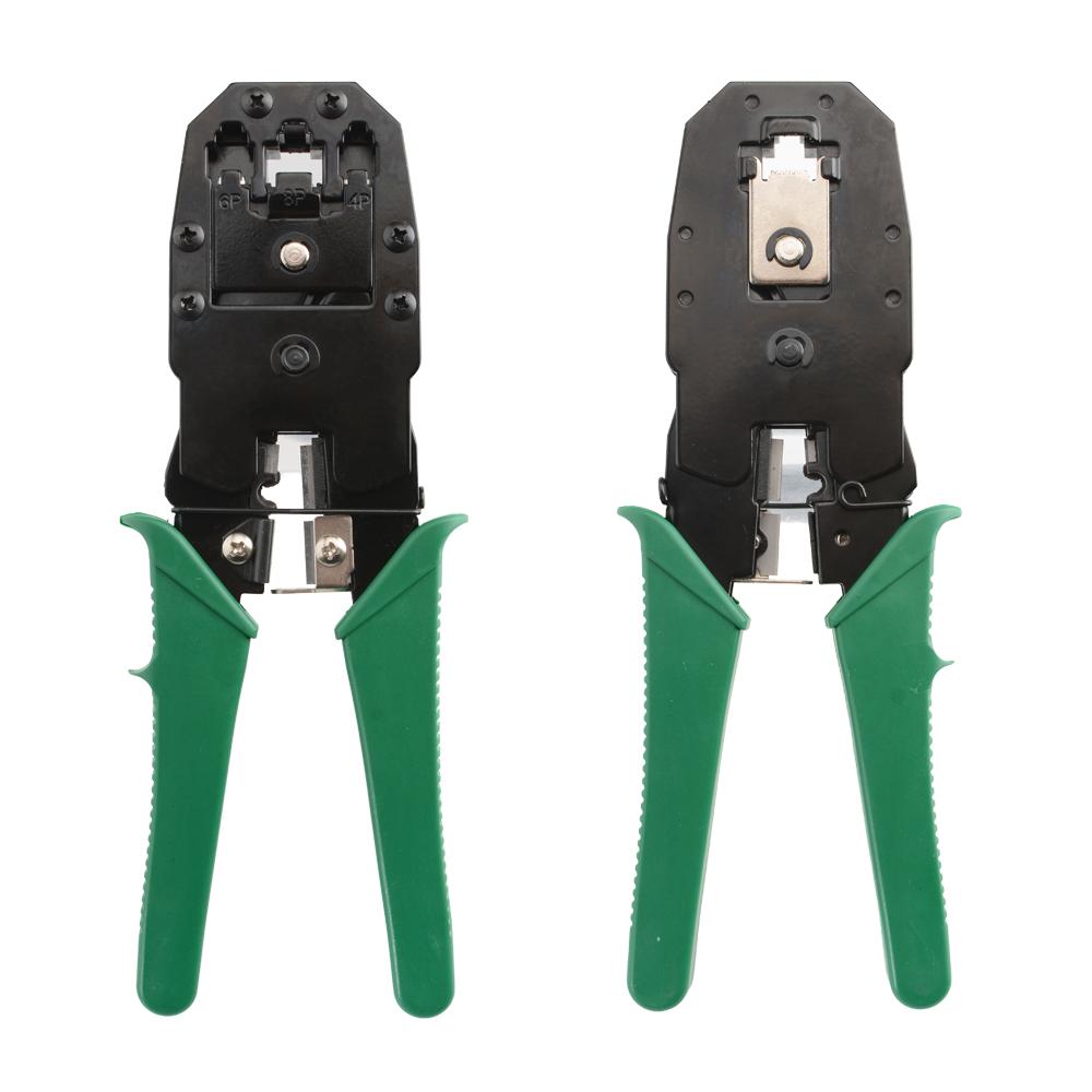 RJ45 RJ11 Crimpzange 3-in-1 Netzwerk-Crimpzange Cutter Abisolierzange für 6P 8P RJ12 Ethernet LAN-Kabel