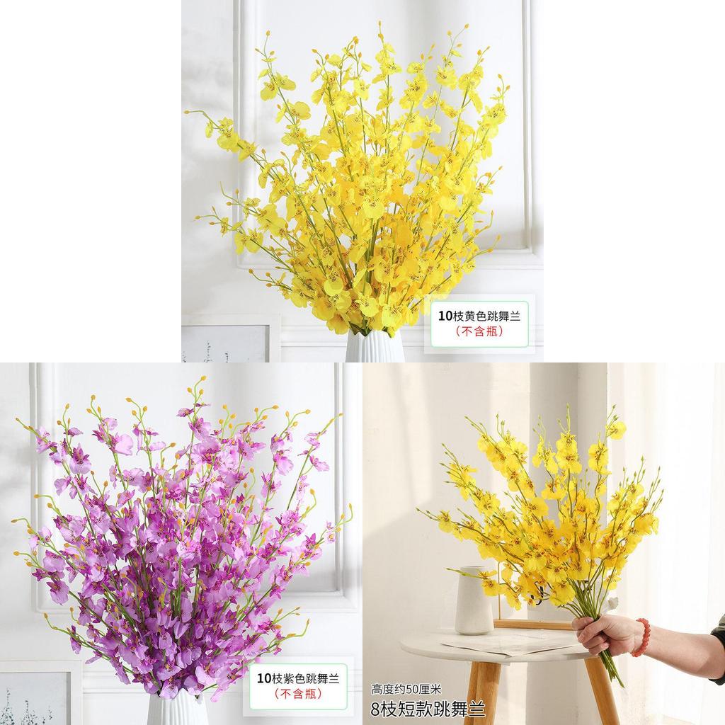 Phalaenopsis Orchid Artificial Flower Bouquet For Wedding Decor And Home Office Display