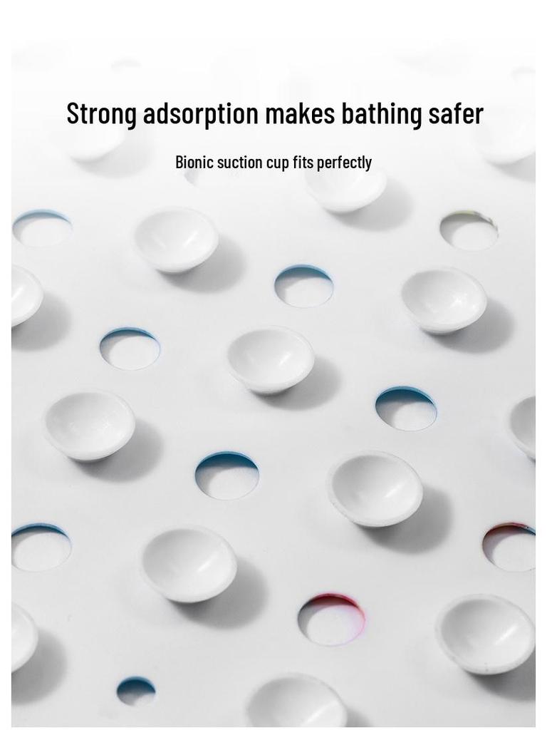 Cartoon Non-Slip Bathroom Mat - Printed Pattern Shower & Bath Floor Mat, Customizable Labeling