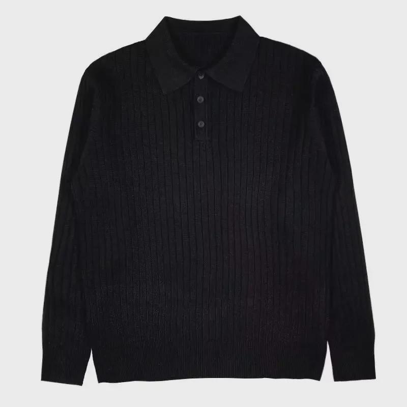 2023 Men's Autumn Long-Sleeve Knitted Polo Sweater