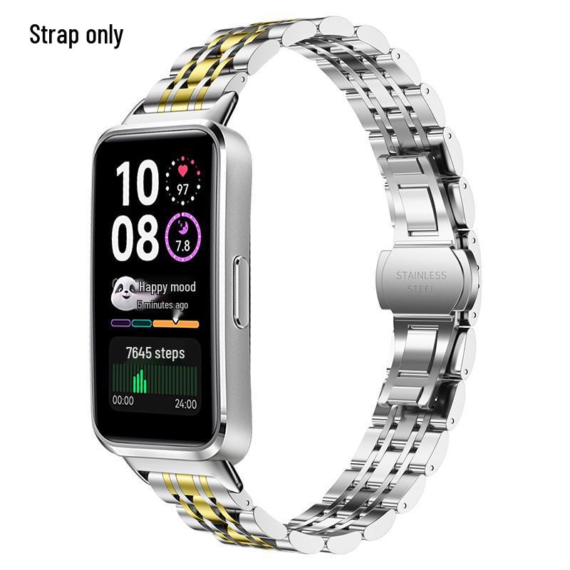 Huawei Band 11 Pro & Xiaomi Band 9 Universal Stainless Steel Replacement Strap