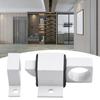 1pcs Automatic Latch Square Self-closing Bolt Aluminum Alloy Spring-loaded Mechanism Three Spacers Thicknesses Hardware Tools