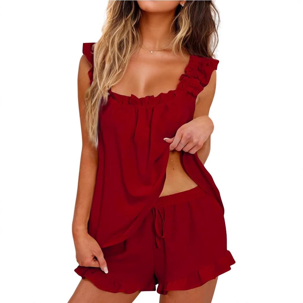 European & American Women's 2-Piece Loungewear Set: Tank Top and Shorts (2026)
