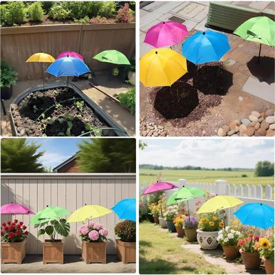 Pflanzenschirme für Außenpflanzen, Verstellbarer Gartensonnenschirm 19,68" Größere Pflanzen Sonnenschutzabdeckung