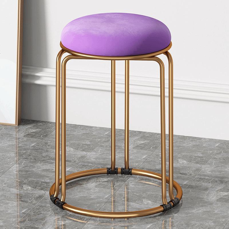 Nordic Economical Round Stool – Modern Simple Light Luxury Low Stool, Suitable as Dining Table Bench & Household Seat