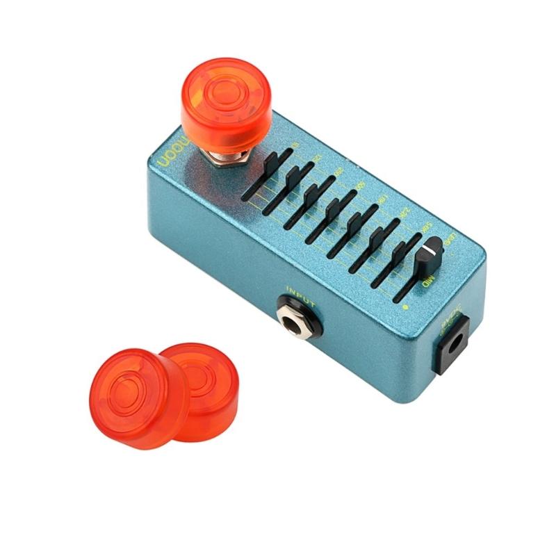 2Pcs Colorful Guitar Effect Pedal Footswitch Toppers, Guitar Foot Nail Effect Pedal Protections Caps Guitar Effect Part