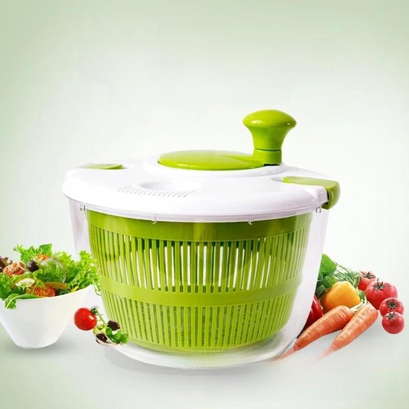 Déshydrateur et essoreuse à salade de cuisine multifonction avec impression de logo pour fruits et légumes frais