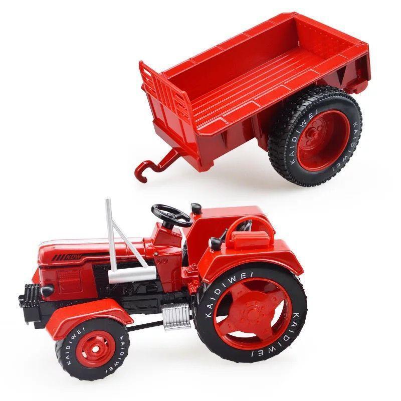 1/18 Scale Alloy Farm Retro Tractor Toy, Clear Structure Safe Alloy Engineering Vehicles Toy for Kid's Toy for Collection