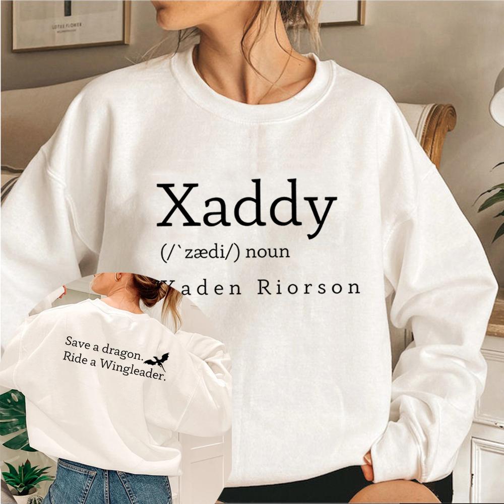 Tricou Xaddy Xaden Aripa a Patra Iron Flame Hanorac Xaden Basgiath Colegiul de Război Pulover Unisex Hanorac cu Fermoar Streetwear