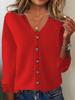 Women's Knitted Cardigan: Spring-Summer Long Sleeve Sweater, Plus Size Autumn Outerwear