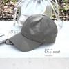 Cap Hat UV Protection Sunshade Cotton Adjustable Simple Plain Summer Outdoor Free [Giselle] 100% 52-62cm Women's Men's (JP, Alphabet, Size, Charcoal)