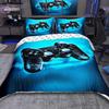 Gaming Gamepad Gamer Bedding Set With Pillowcases 75*50,Cartoon Prin Duvet Cover Comforter Bedding Set for Youth Girls Boys Gift