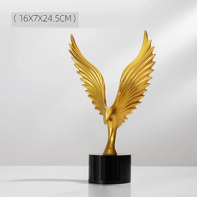 Customizable High-End Eagle Shaped Resin Trophy Ornaments, Creative Honents' Medal, Annual Meeting Award, Home Decor Crafts, 1Pc