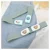 1pc Press Buckle Style Lazy Belt Women'S Versatile Jeans Belt Invisible No-Trace Elastic Stretch Belt Adjustable Length