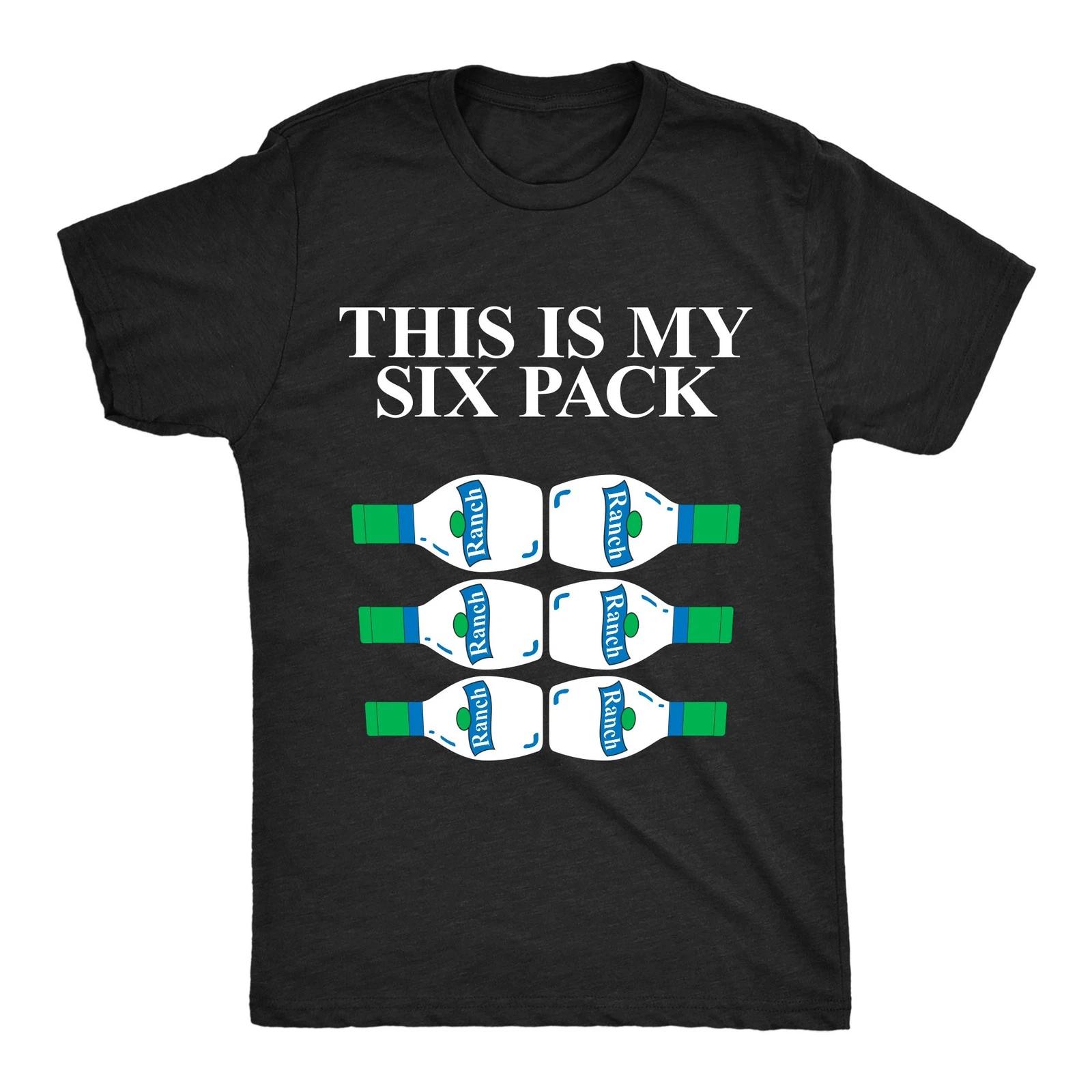 Mens Funny T Shirts This Is My Six Pack Sarcastic Ranch Dressing Lover Tee For L