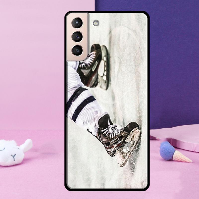 Ice Hockey Sport Phone Case For Samsung Galaxy S25 Ultra S24 S23 Ultra S9 S10 S20 S21 S22 Plus S24 FE Cover