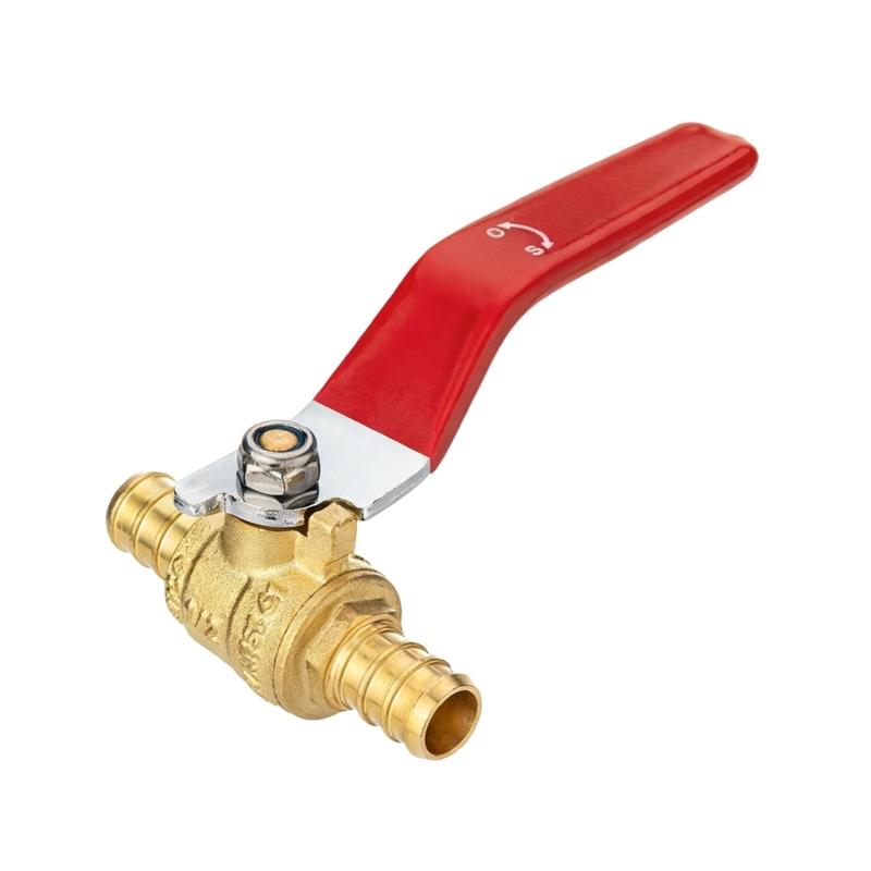 Hose Barb Shut off Ball Valves Leakproof Fitting Universals PEX B Pipe Valves Flows Control For Home Industrial Use