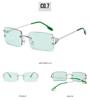 Trendy Women's Small Square Frameless Sunglasses: Fashionable & Versatile