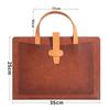 Large Capacity A4 Leather File Bag - Multifunctional Business Office Folder