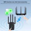 1200Mbps Wireless Wifi Repeater Wifi Signal Repeater Dual-Band 2.4G 5G Wifi Extender Antenna Network Amplifier Wps Router