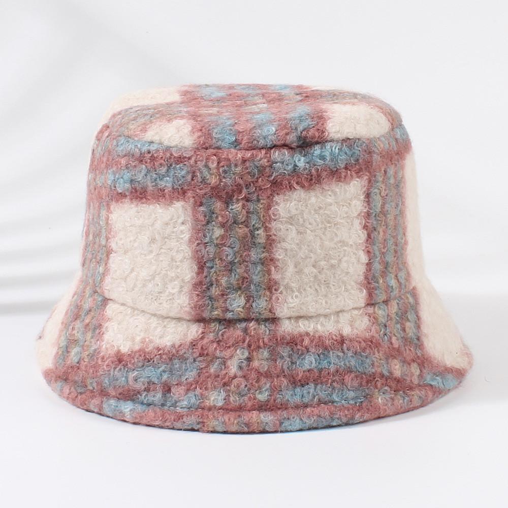 Vintage Retro Damen Fleece Fischerhut Winter Neu Batik Fischerhut Warm Verstellbar