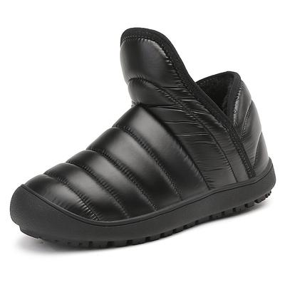 Winter Large Size Cotton Boots New Warm Thickened Cotton Shoes Men's Medium Top Snow Boots Couple Bread Shoes