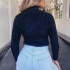 Sweater Round Neck All-match Knitted Women Sweater for Daily Wear