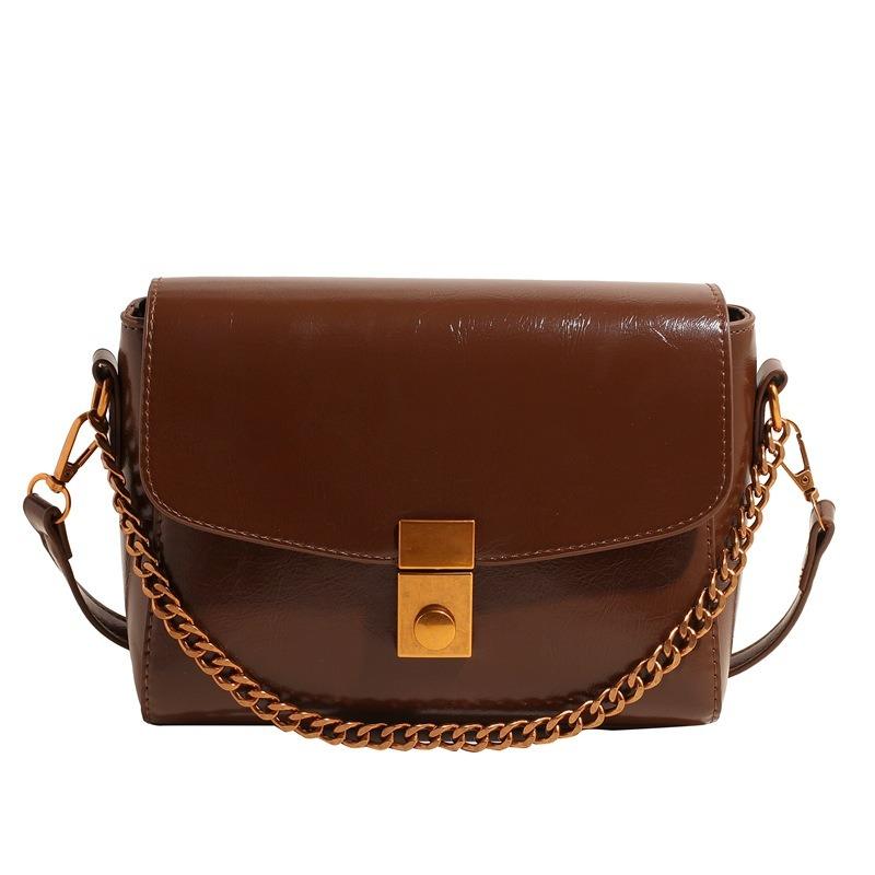 Premium Texture Small Bag Women's New Autumn and Winter Versatile Messenger Bag Retro Fashion Shoulder Small Square Bag