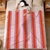 Fashion striped art pink green pattern soft warm plush blanket for dorm sofa living room pet hogar bedroom gift nap home Flannel