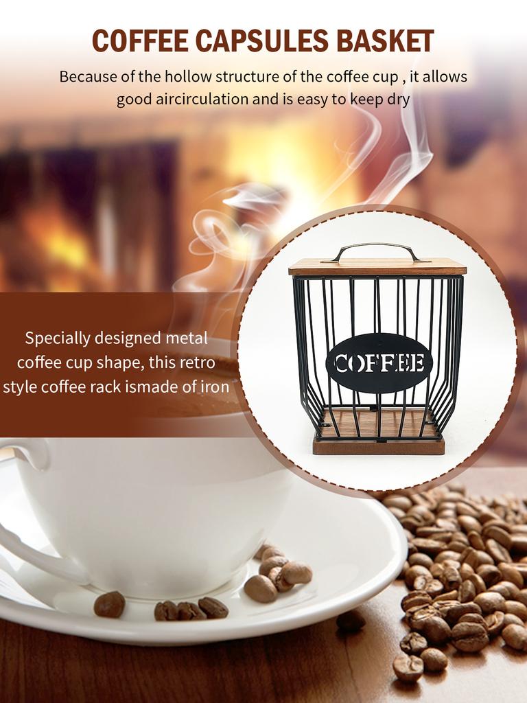 Leeseph Cestello per capsule di caffè Porta capsule di caffè Contenitore per filtri di caffè Cestello Portafiltro di caffè con coperchio