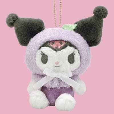 Nakajima Corporation Kuromi Pastel Fruit Cape Mascot 205926-25 H16 X W16 X D6cm