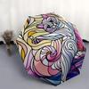 1pc Stained Glass Cat Design Automatic Opening Folding Umbrella with 8-Rib Iron Frame, Suitable for Fans, Travel, Daily Use, Outdoor, Festive Gift.SS0