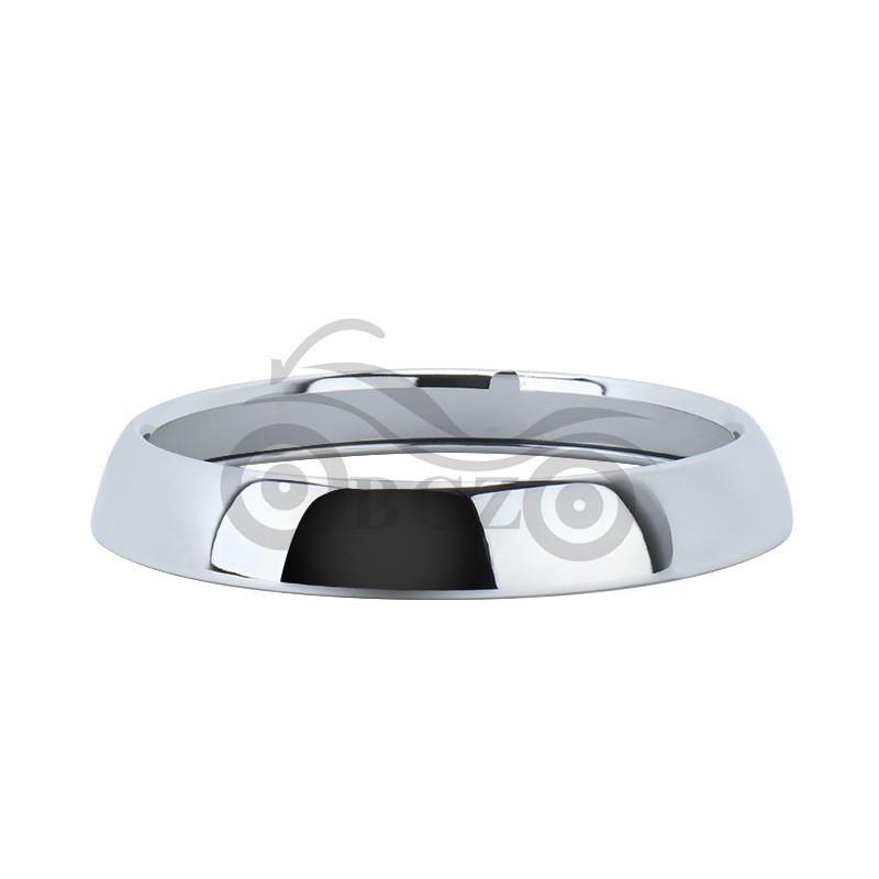 Harley-Davidson Road King Custom Headlight Cover Shell With Chrome Ring 7 Inch Black ABS Plastic