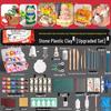 Stone Plastic Clay DIY Set: No-Bake, Malleable Light Clay for Handmade Sculptures