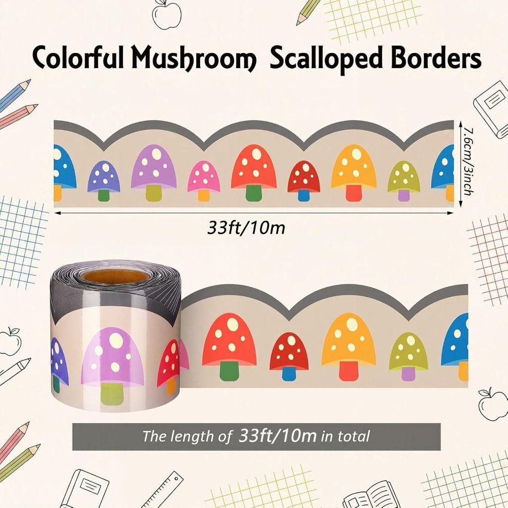DIY Poster Border Stickers Black Board Decorative Stickers  for Classroom Bulletin Board Home Party