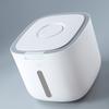 Rice Storage Box Sealed Moistureproof Thicker Portable Removable Storage Tank for Home Kitchen Large Size Grey