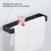 30cm Aluminum Auto Adhesive Towel Rack Not Drill Need Towel Holders Easy to Use for Bathroom Kitchens Strong Mounting