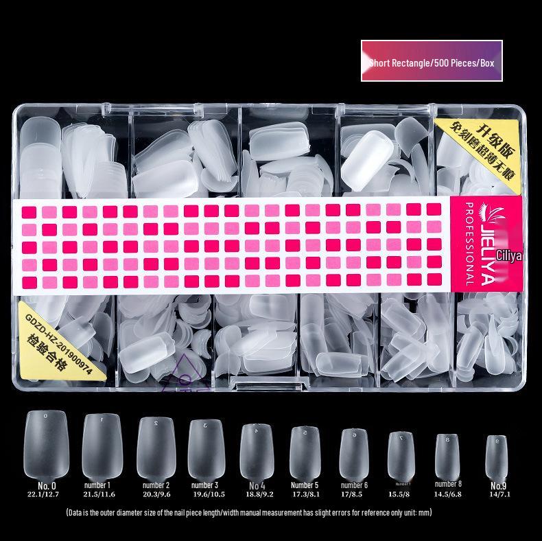 

Ультратонкие Складные Матовые Накладные Ногти - Бесшовные Наращиваемые Искусственные Ногти