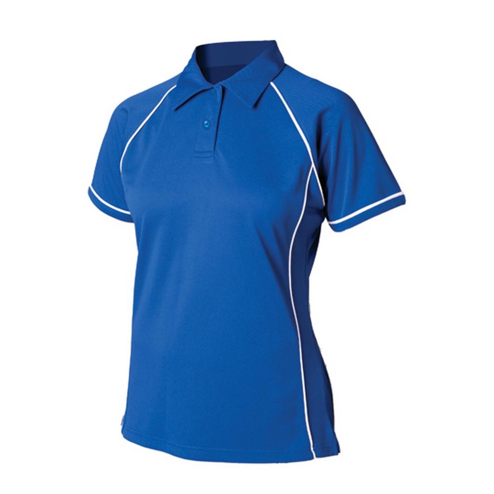 Finden & Hales Womens/Ladies Performance Piped Polo Shirt