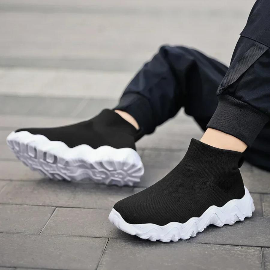 2025 Pull-on Autumn Summer Fly Woven Leisure Outdoor Indoor Breathable Children's Socks Non-slip Boys and Girls Sports Shoes