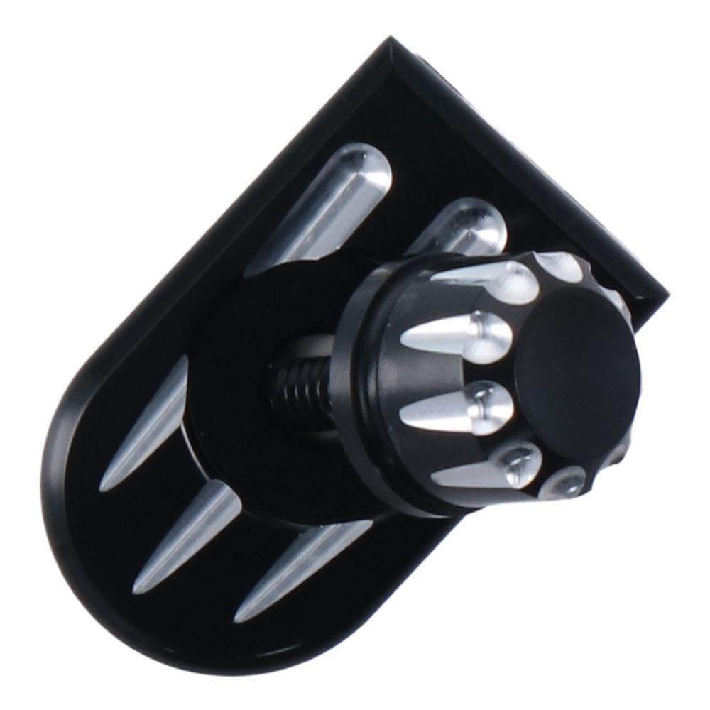 Qicarkey Motorcycle Rear Fender Seat Bolt Tab Screw Kit, Black