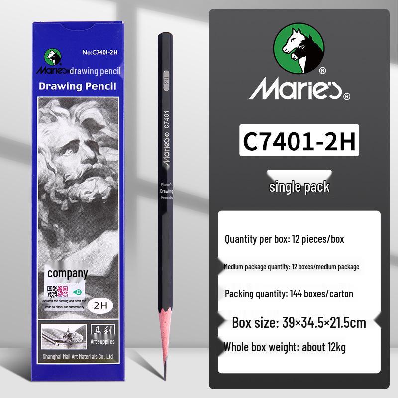 Mali Sketching & Charcoal Pencils - Single 2B Pencil, Soft, Medium, or Hard Whole box, order in multiples