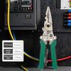 Multifunctional Wire Stripper With Electrical Test Pen Foldable Cable Cutter Crimper Tool, Electrical Folding Pliers For Cutting